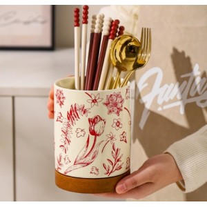 红色繁花(相思木底座)