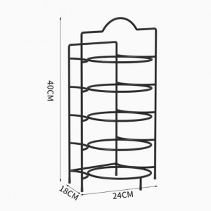 备菜架：黑色五层【壁挂台面两用】